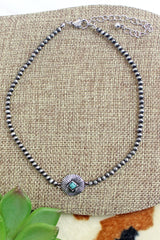 Navajo Pearl Turquoise Pendent Choker
