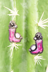Opal Cowgirl Boot Dangles