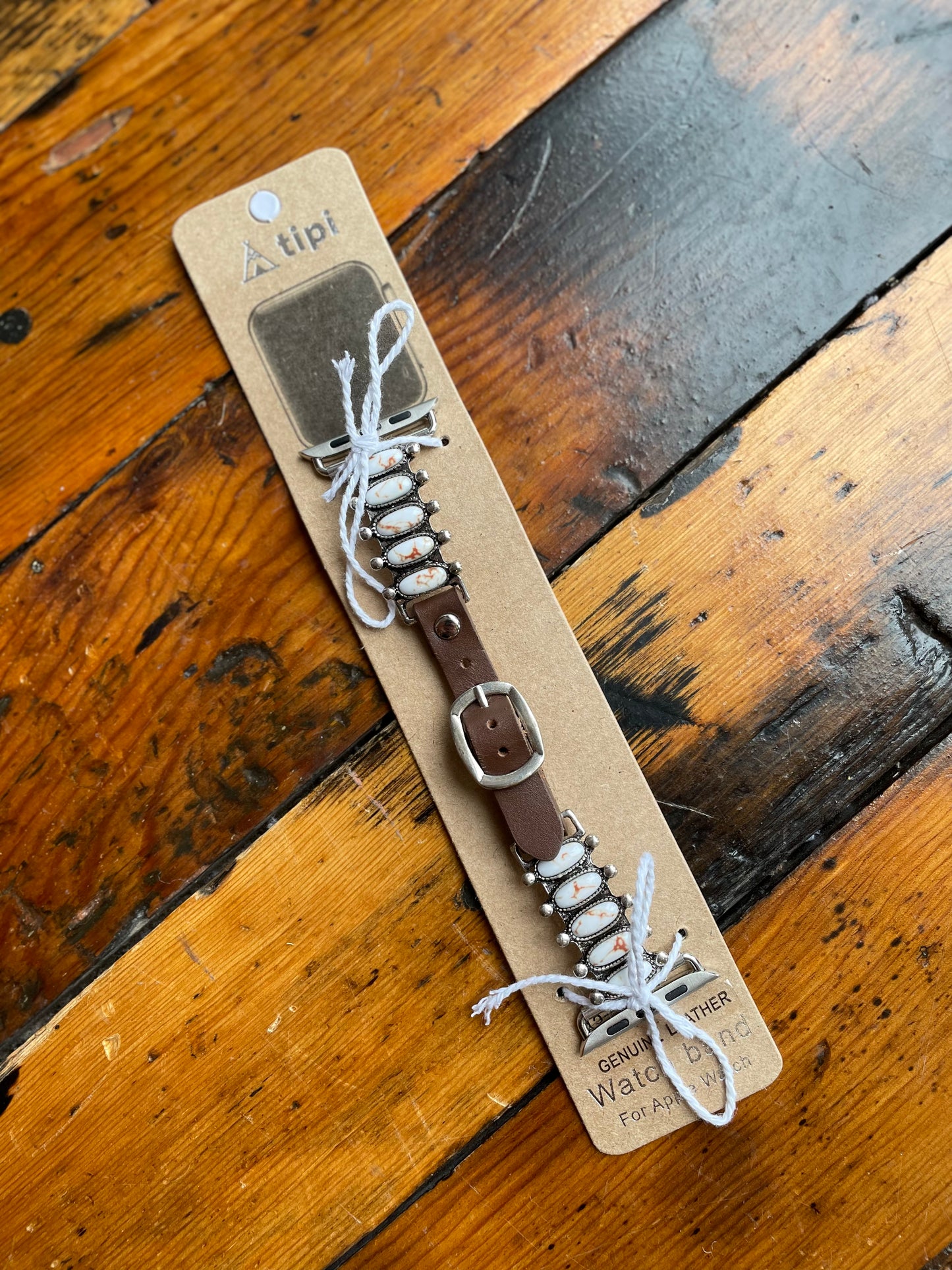 White Stone Apple Watch Band