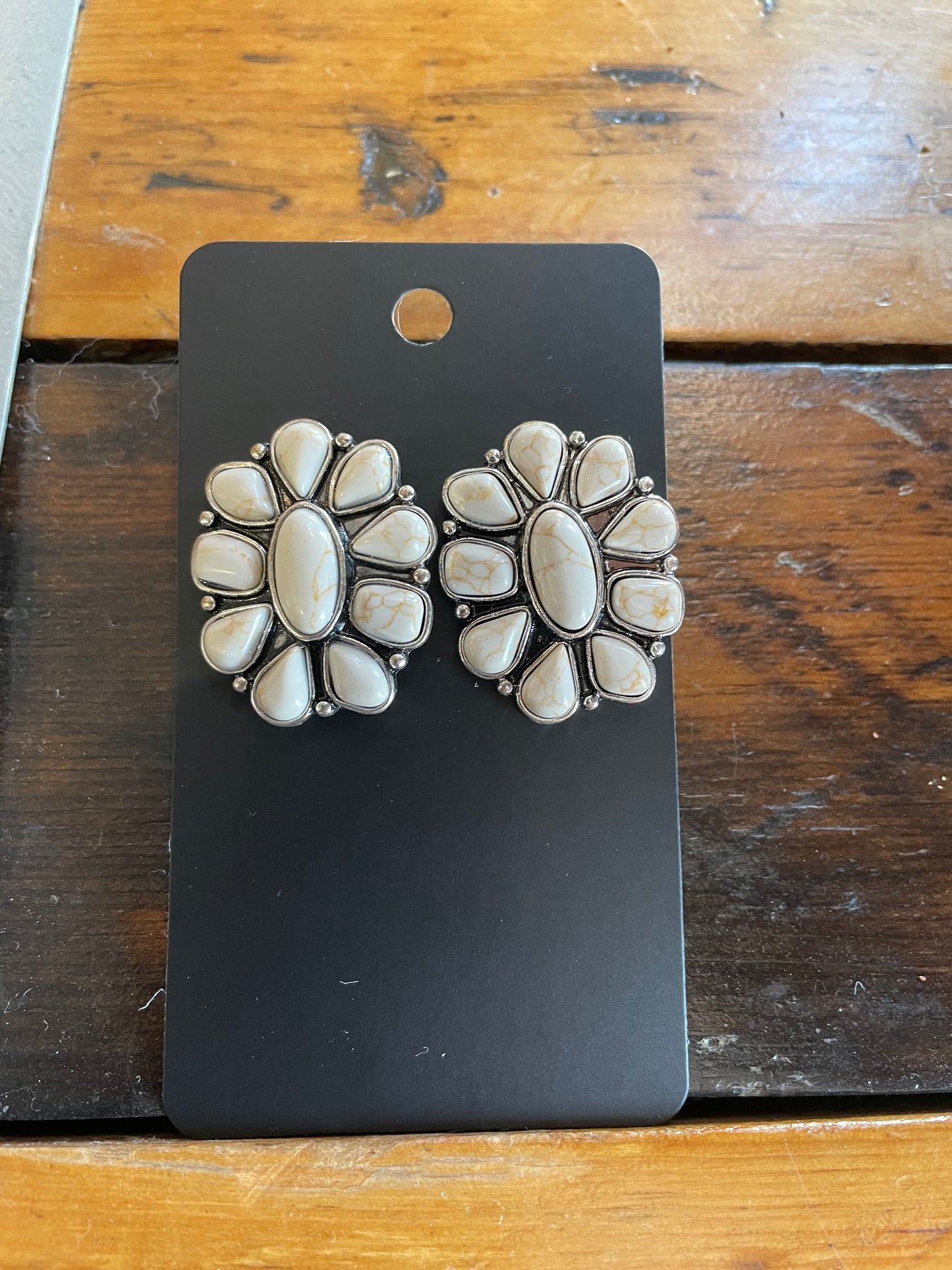 Concho Stone Earrings