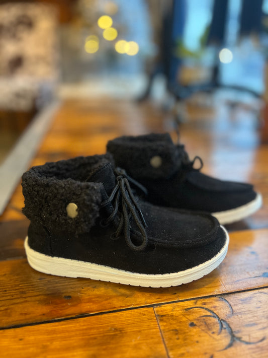 Black High Top Loafer