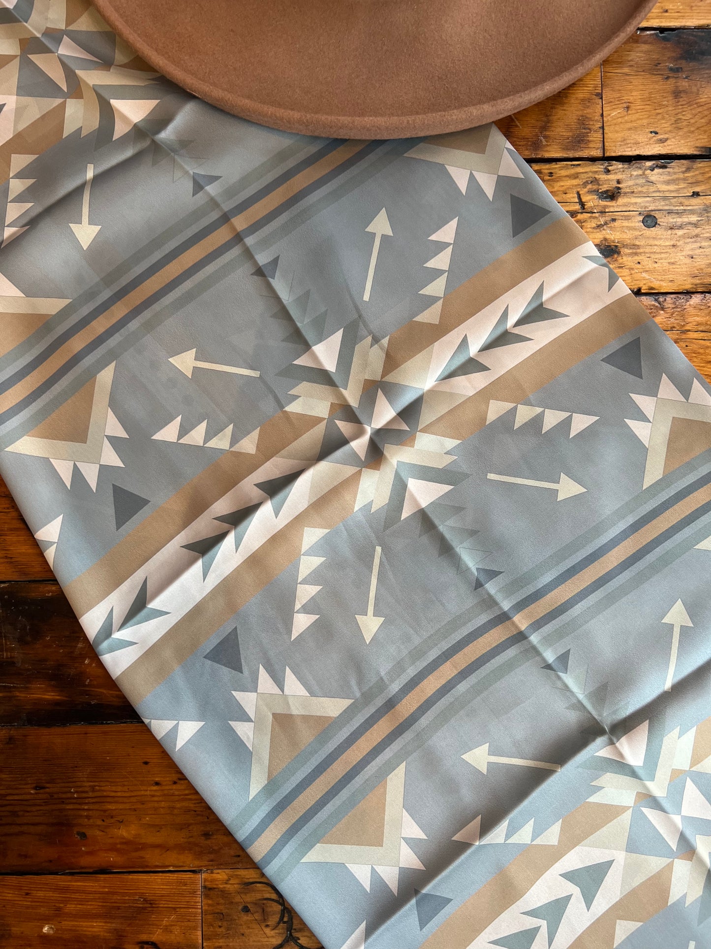 Blue/Gray Aztec Wild Rag