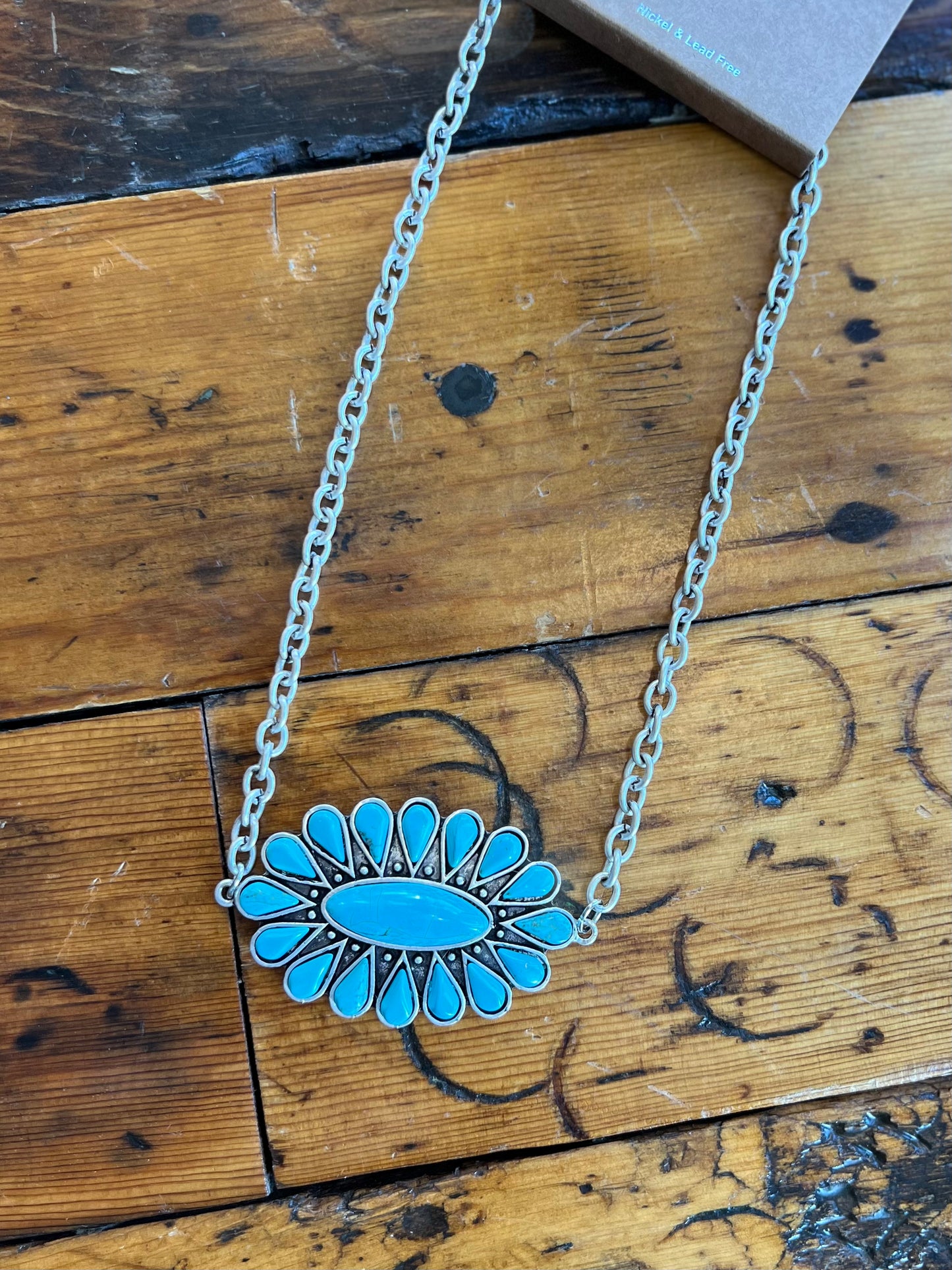 Natural Stone Pendant Necklace