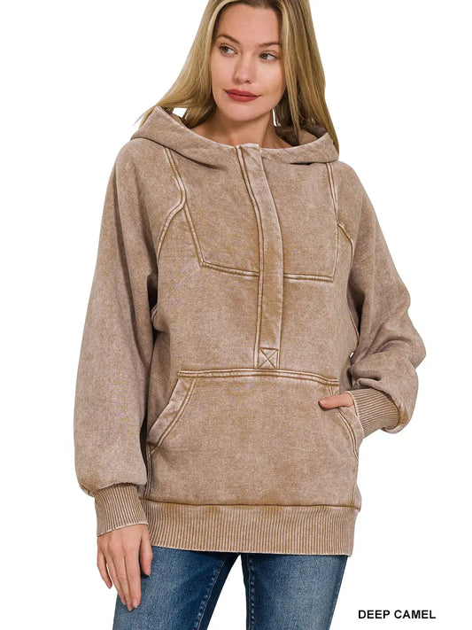 Oversized 1/4 Zip Hoodie