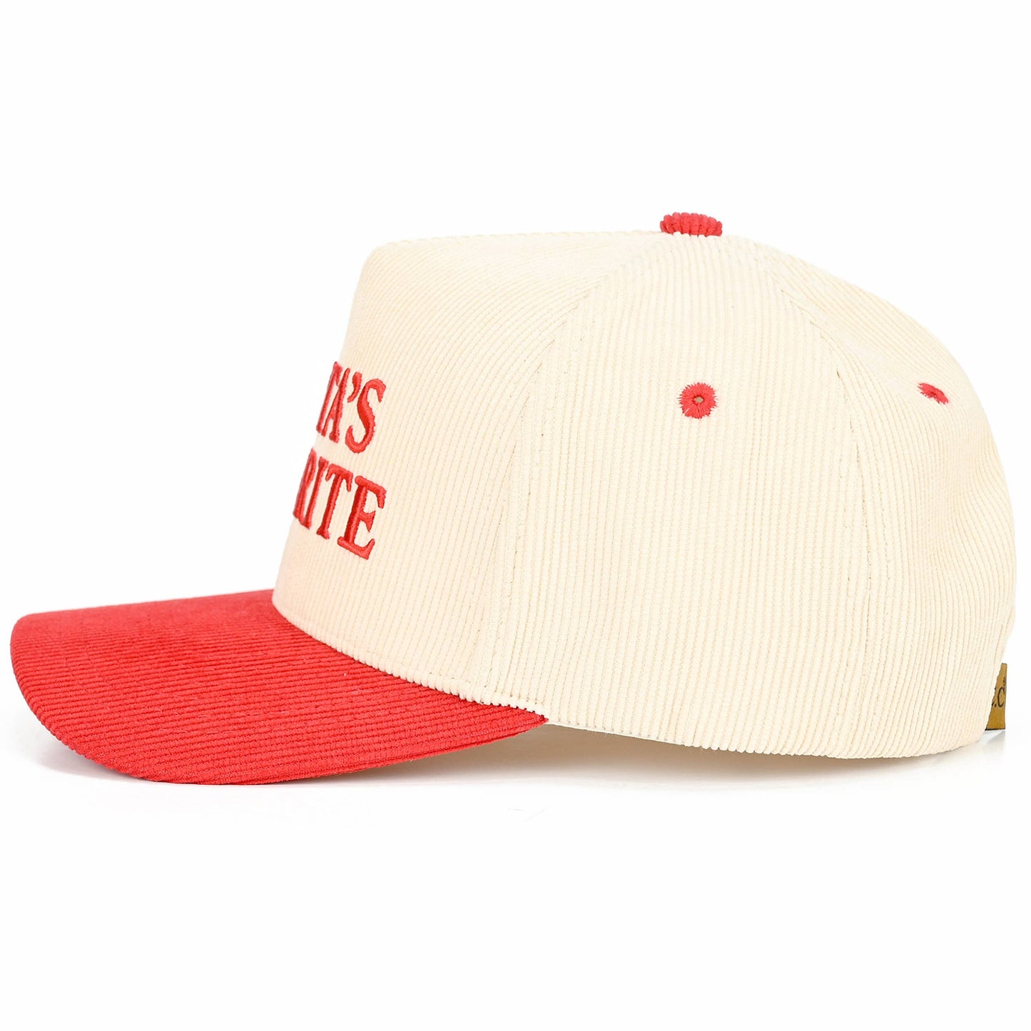 C.C SANTAS FAVORITE Corduroy Embroidered Hat