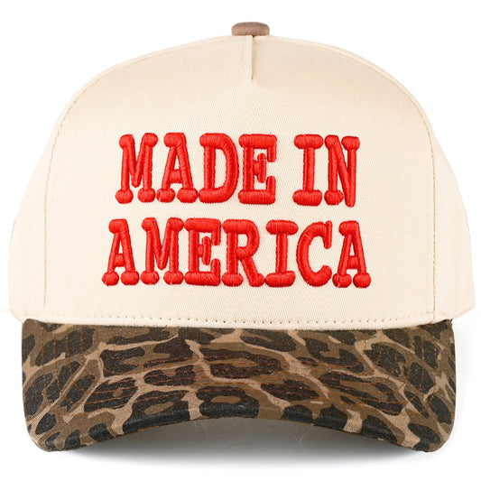 C.C MADE IN AMERICA Leopard Trucker Hat