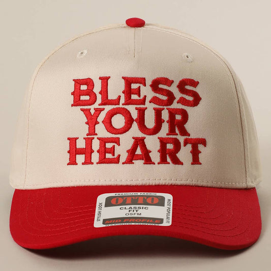 BLESS YOUR HEART Embroidery Trucker Hat