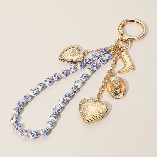 Heart Locket Cowboy Bag Charm