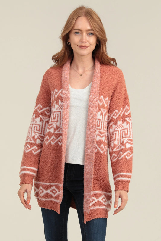 Cozy Aztec Cardigan Sweater