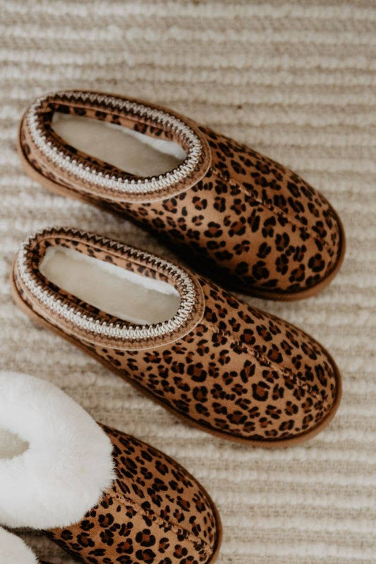 Leopard Print Embroidered Slippers (COMING SOON)