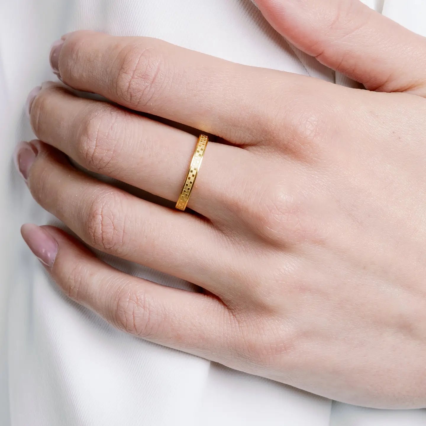 Lola Checkered Ring