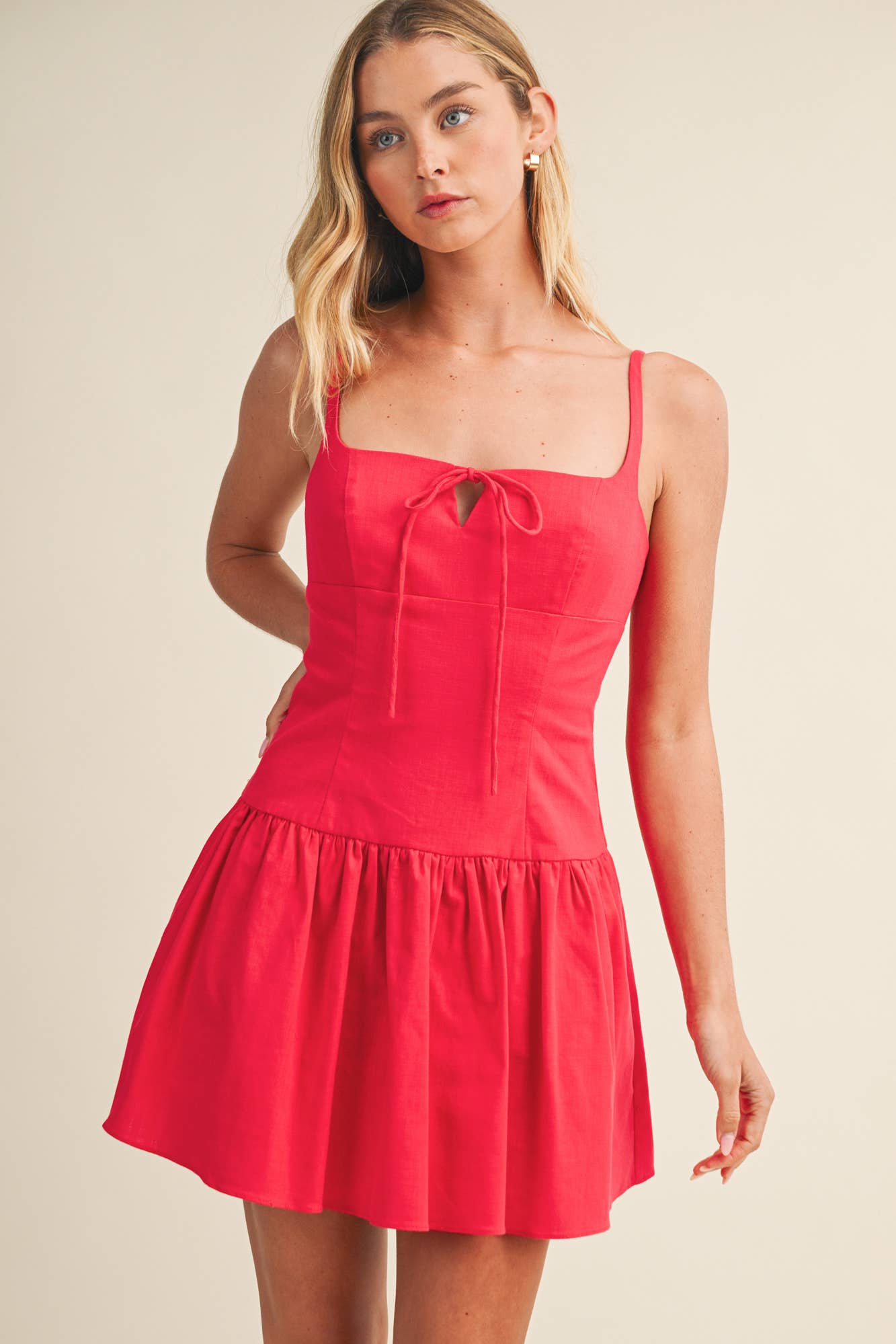 Drop Waist Skort Dress