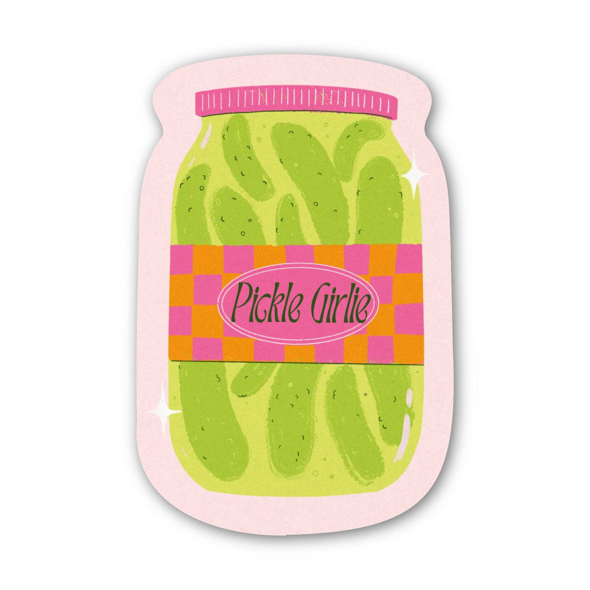 "Pickle girlie" Pickle Jar Sticker