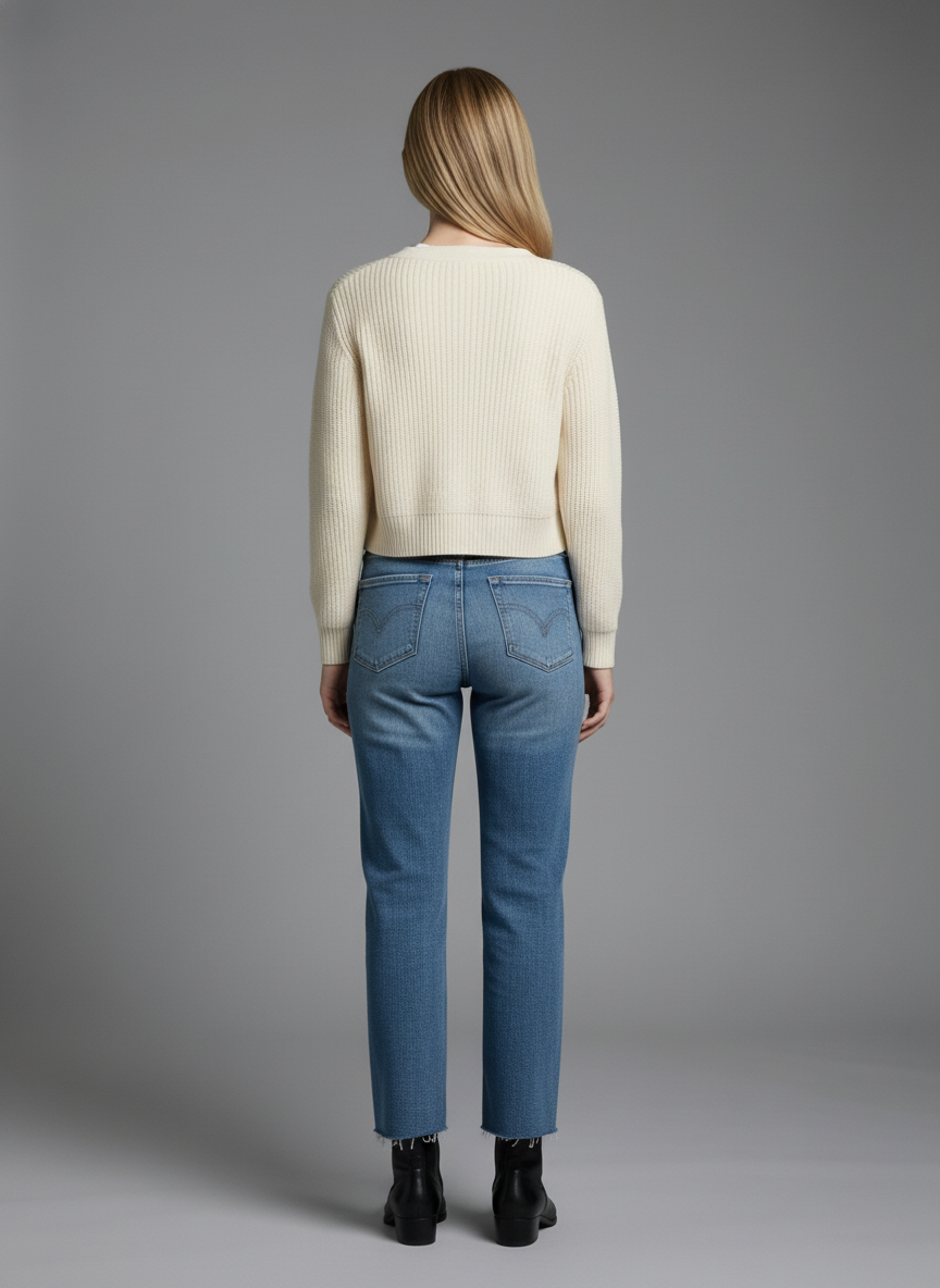 TUMMY CONTROL HIGH RISE STRAIGHT LEG JEANS