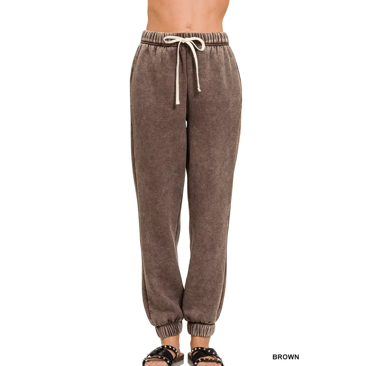 Acid Wash Fleece Sweatpants