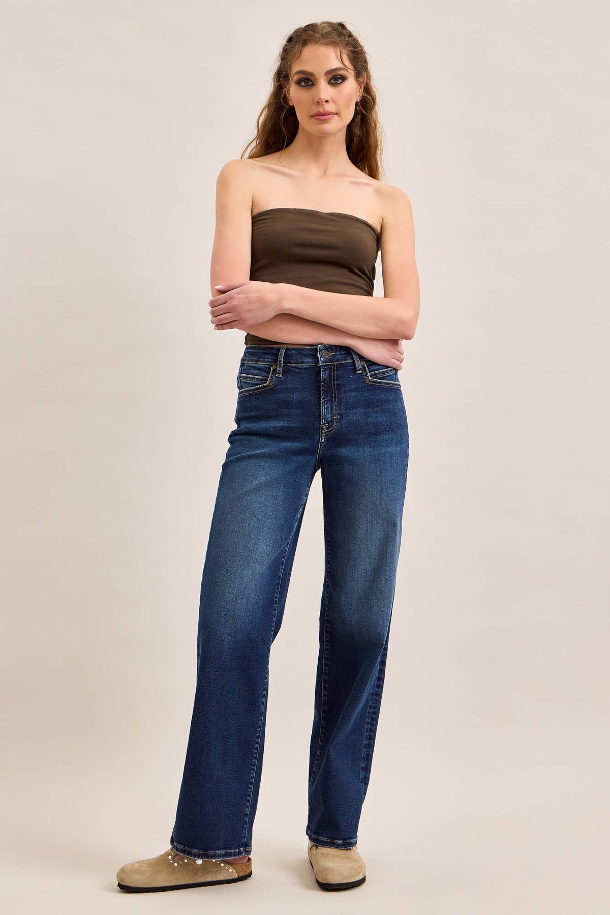 Classic Straight Leg Denim Jeans