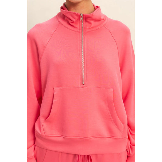 Half Zip-Up Sweatshirt