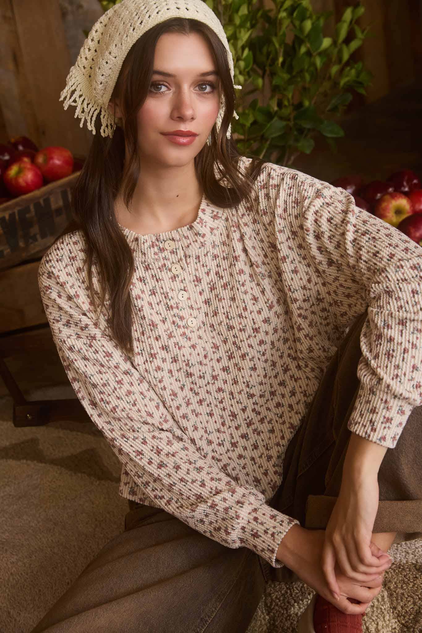 Floral Long Sleeve Top