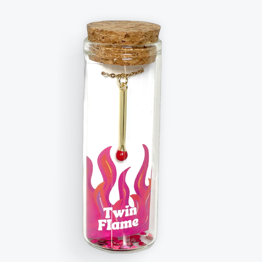 Twin Flame Matchstick Necklace