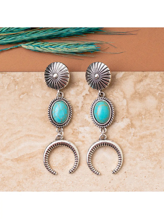 Silver + Turquoise Dangles