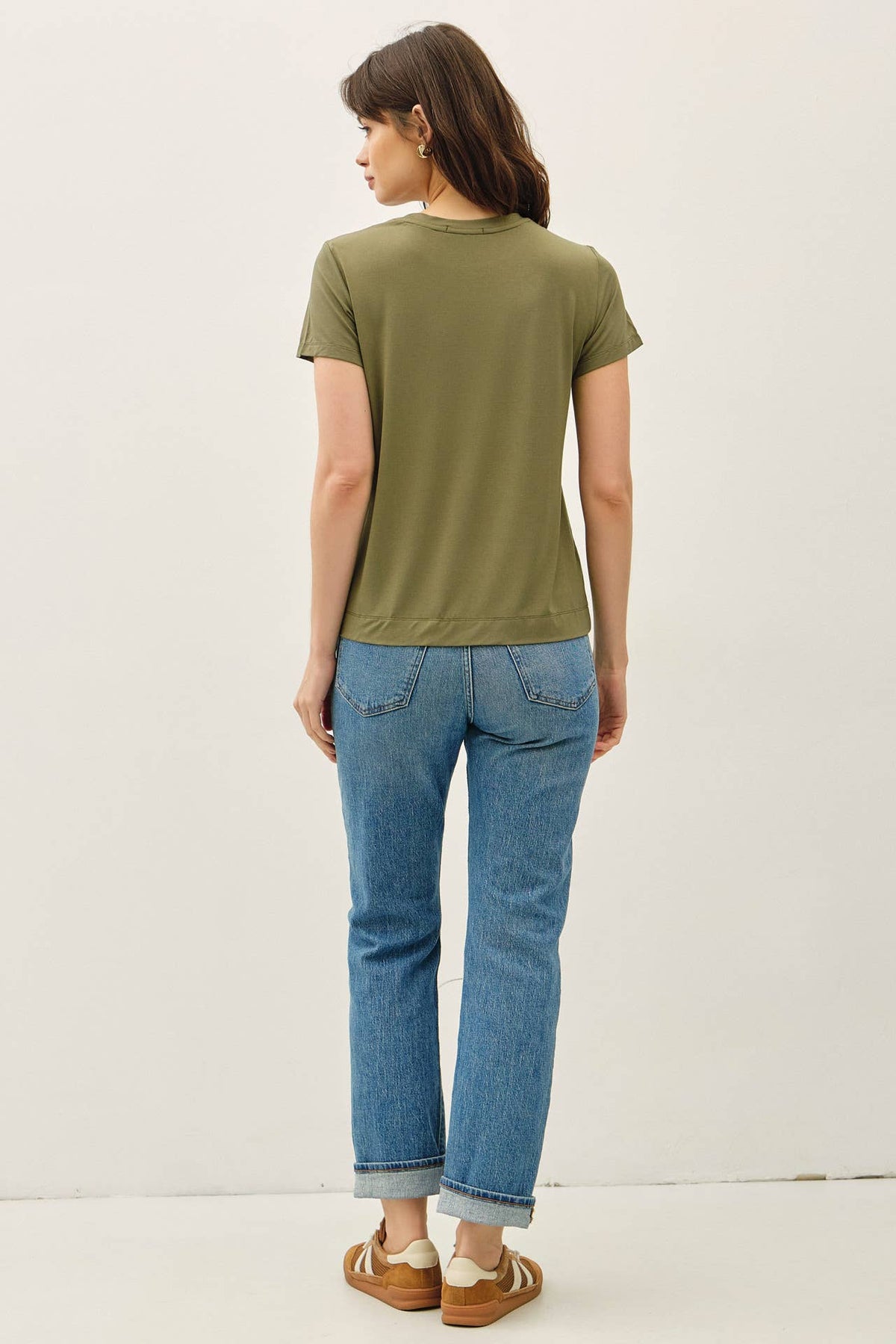 Bamboo/Modal Basic Round Neck T-Shirt