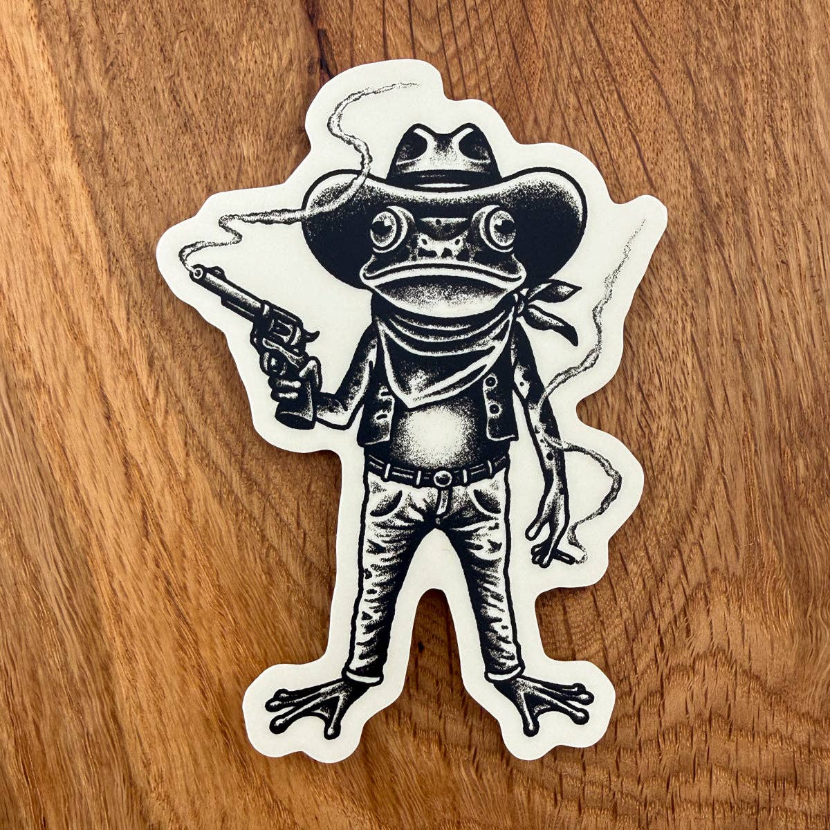Frog Outlaw Matte Vinyl Sticker
