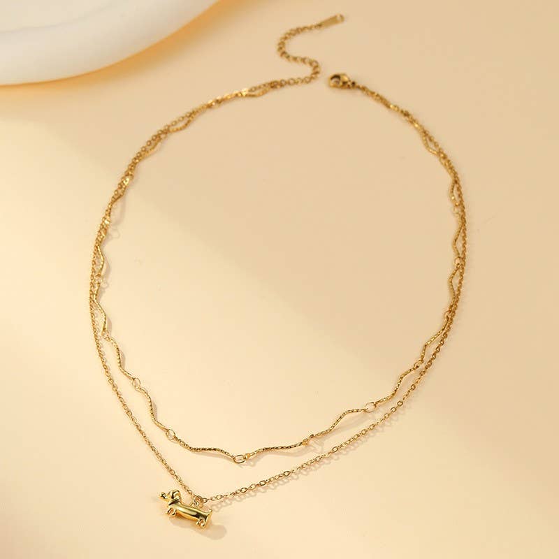 The Tiny Weenie Dog Necklace