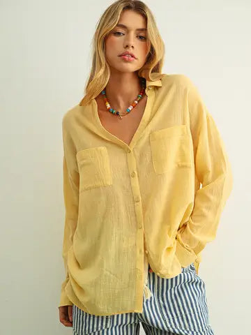 Button Down Basic Top
