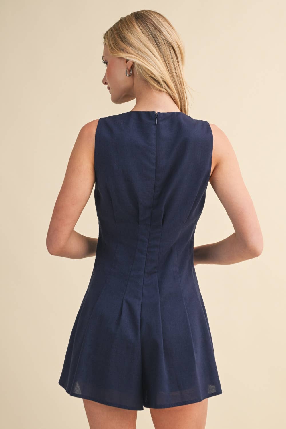 Pintuck Lined Romper