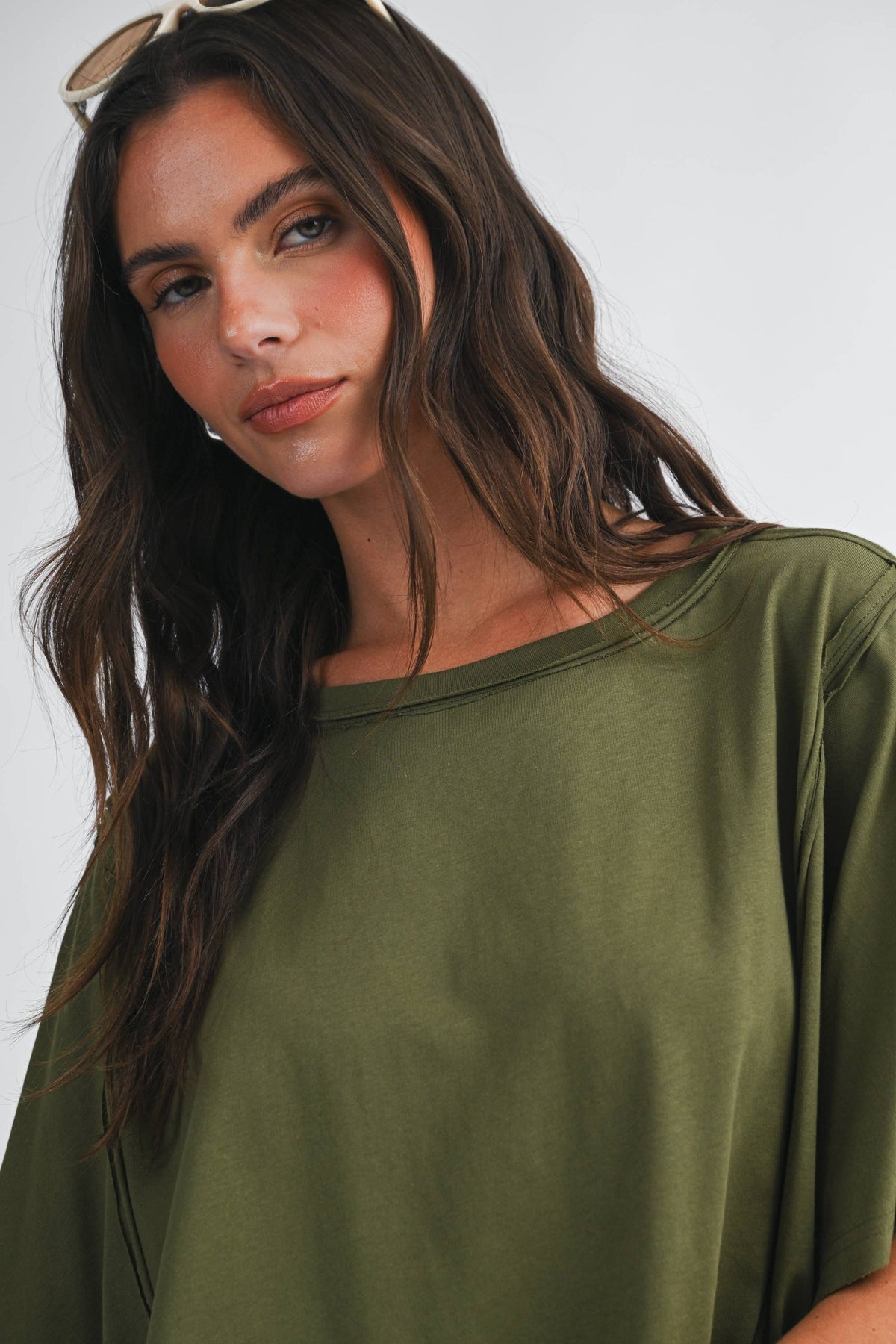 Boxy Dolman Short Sleeve Top