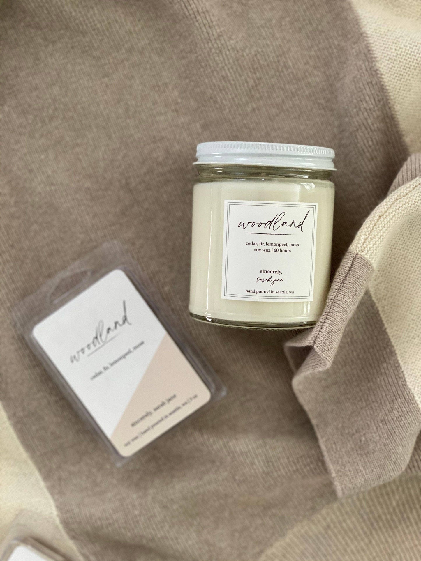 Woodland Candle - Cedar, Fir, Moss,  Lemonpeel