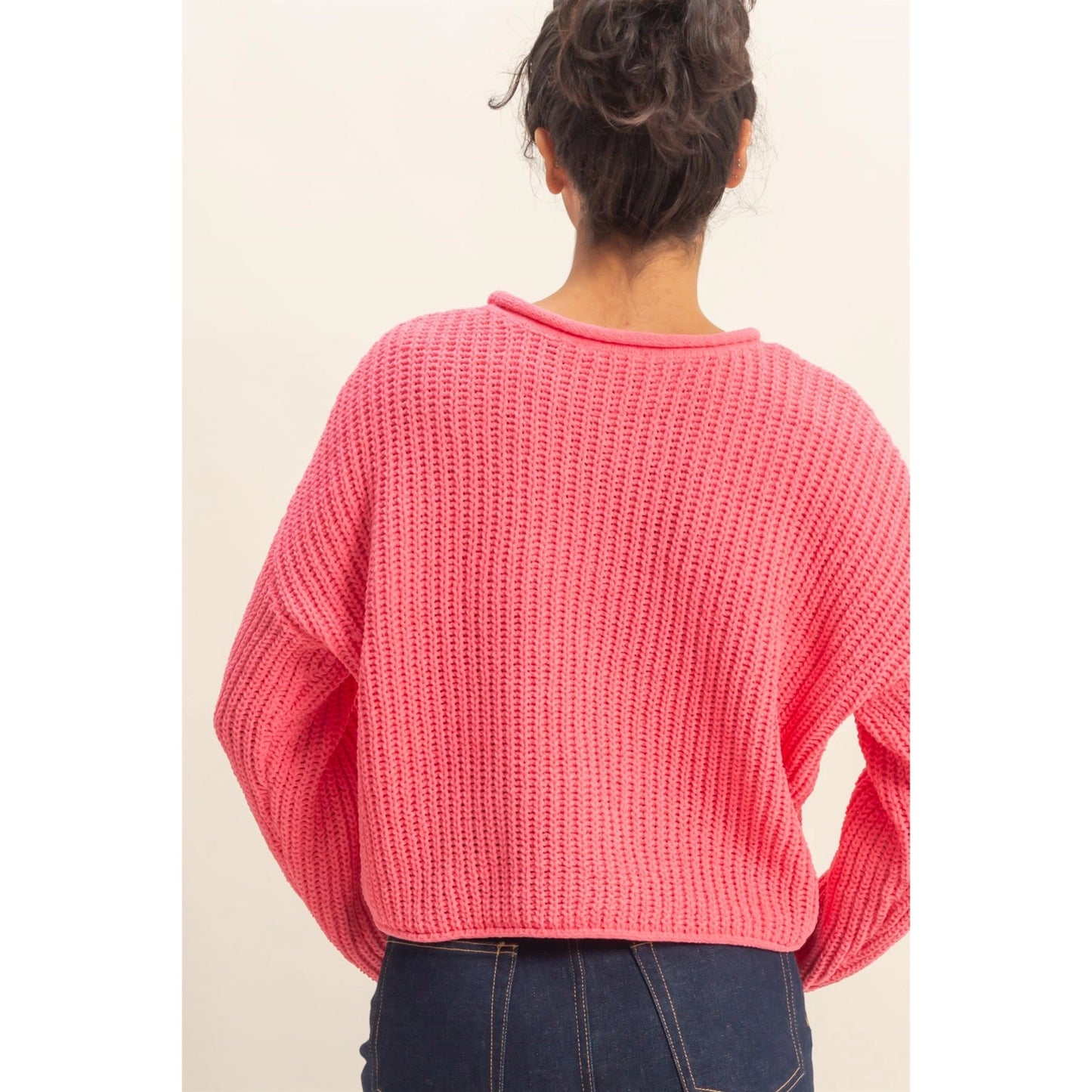 Rolled Edge Sweater