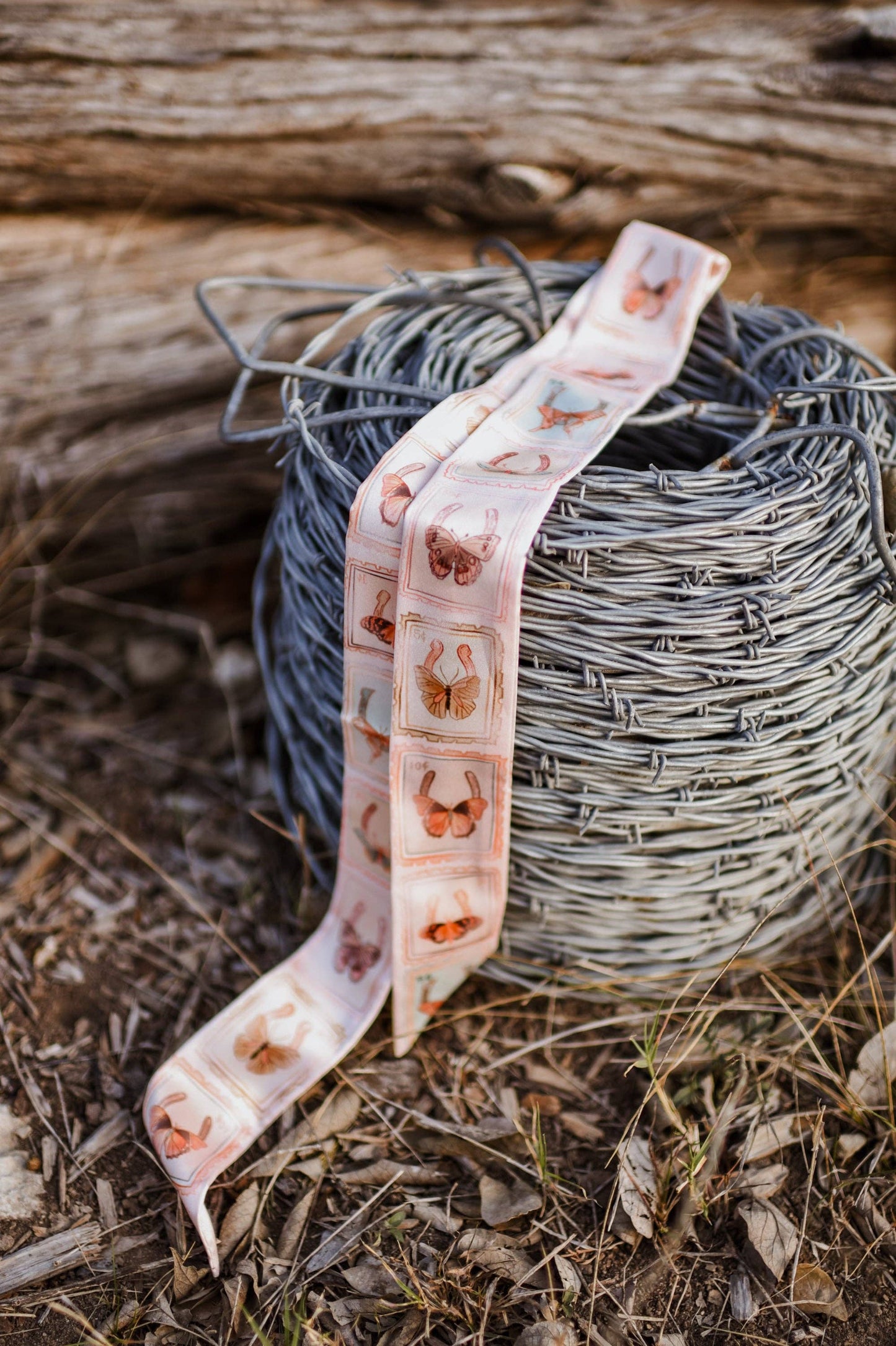 Postal Field Study Western Silk Twilly Scarf