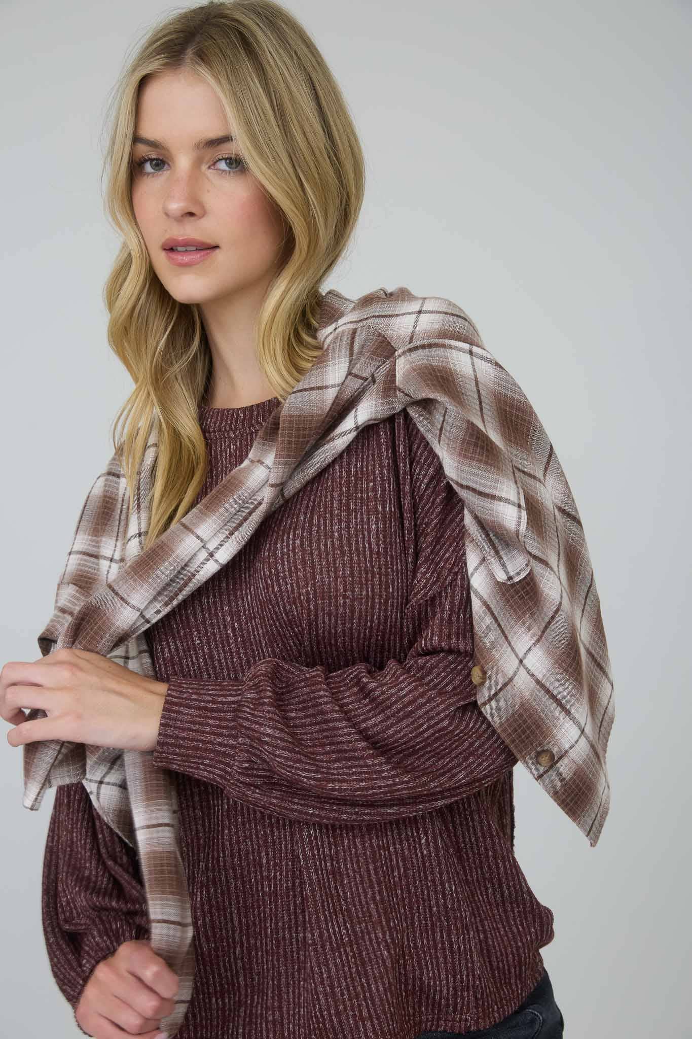 Long Sleeve Knit Top