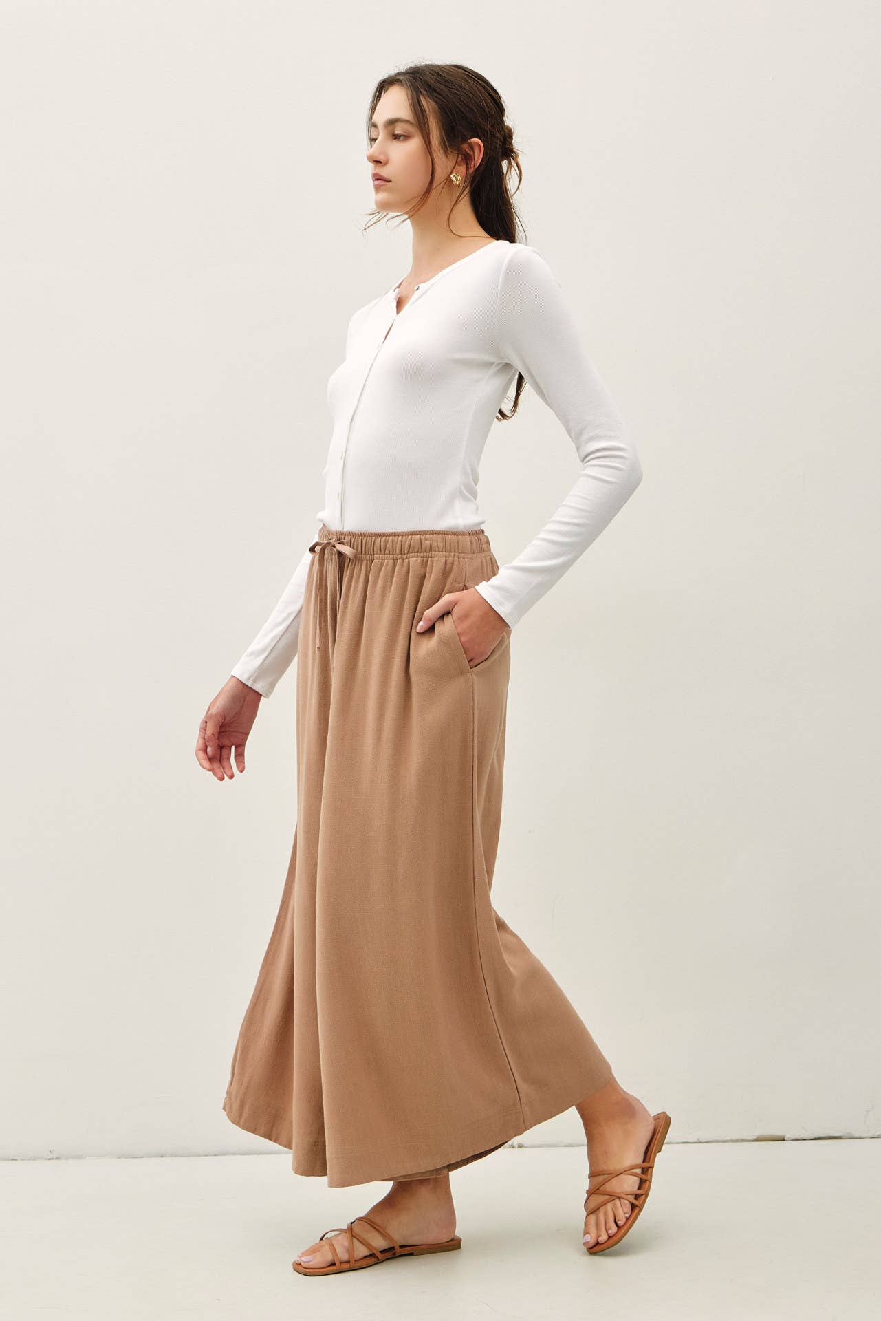 Cropped Palazzo Pants
