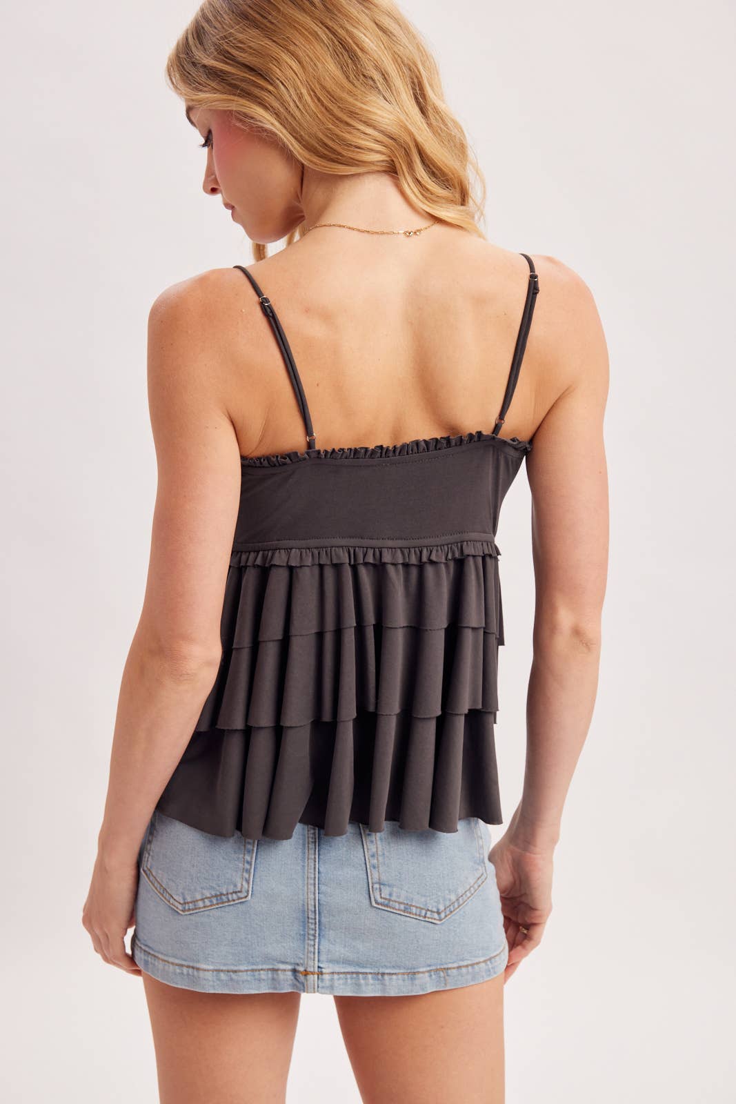 Tiered Ruffle Babydoll Cami
