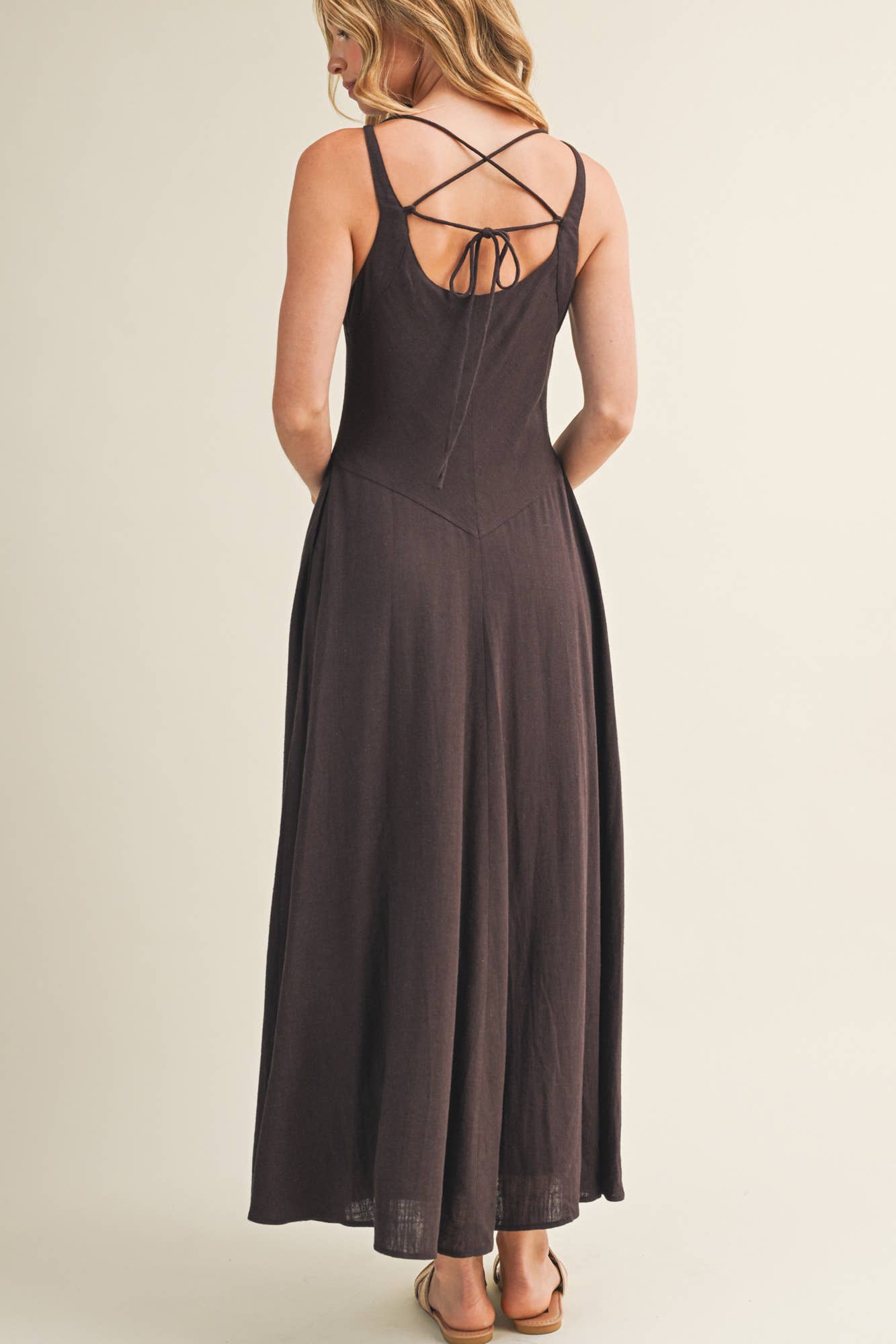 Square Neck Strappy Dress
