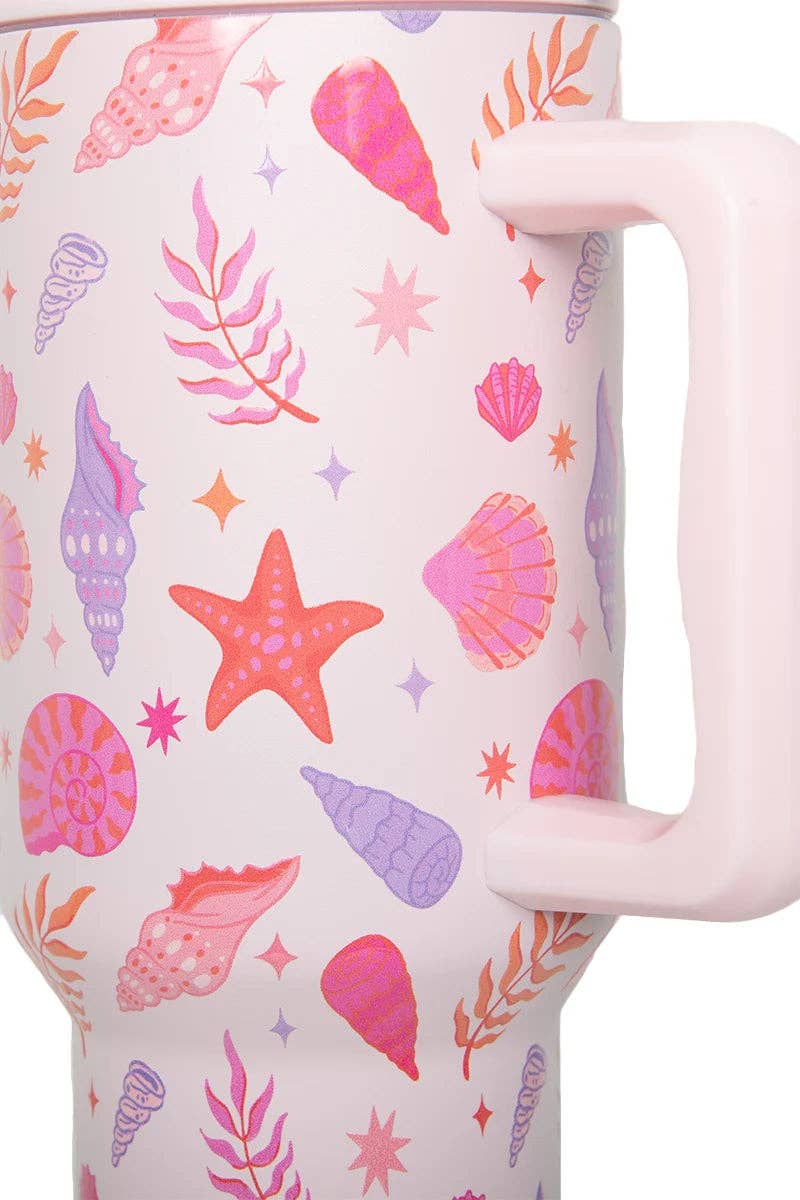 Beach Seashells Drink Tumbler