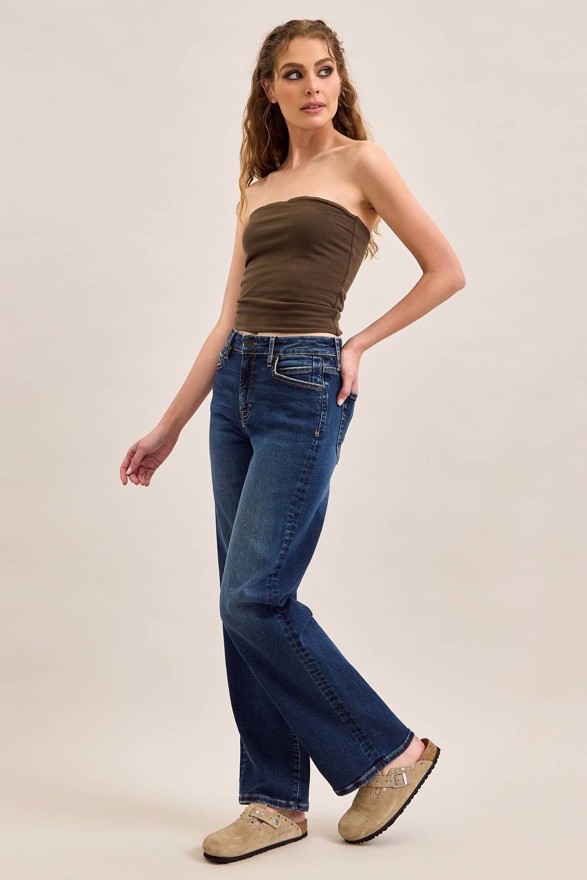 Classic Straight Leg Denim Jeans