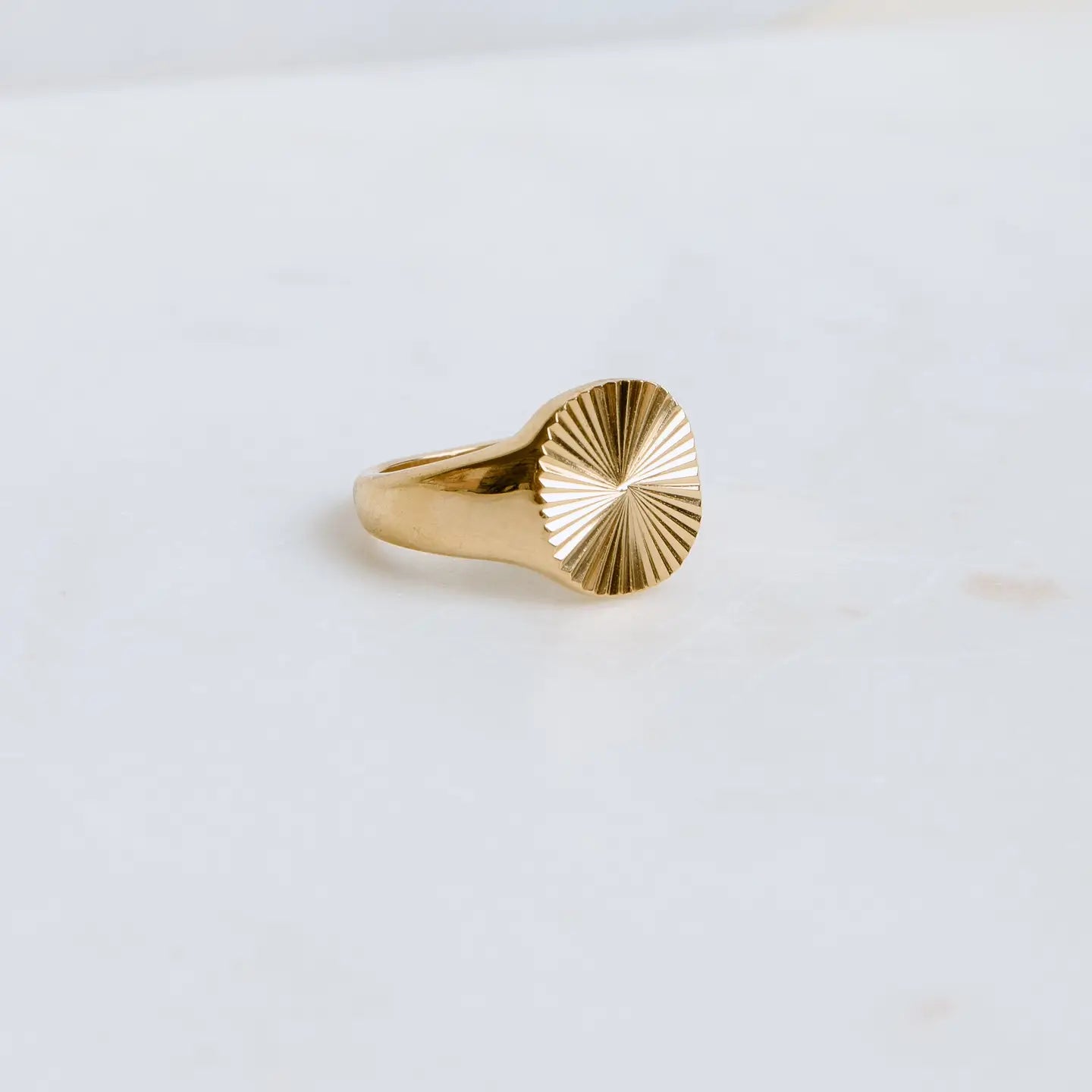 Retro Sunburst Wax Seal Ring