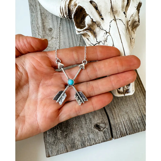 Western 2 Arrow Necklace