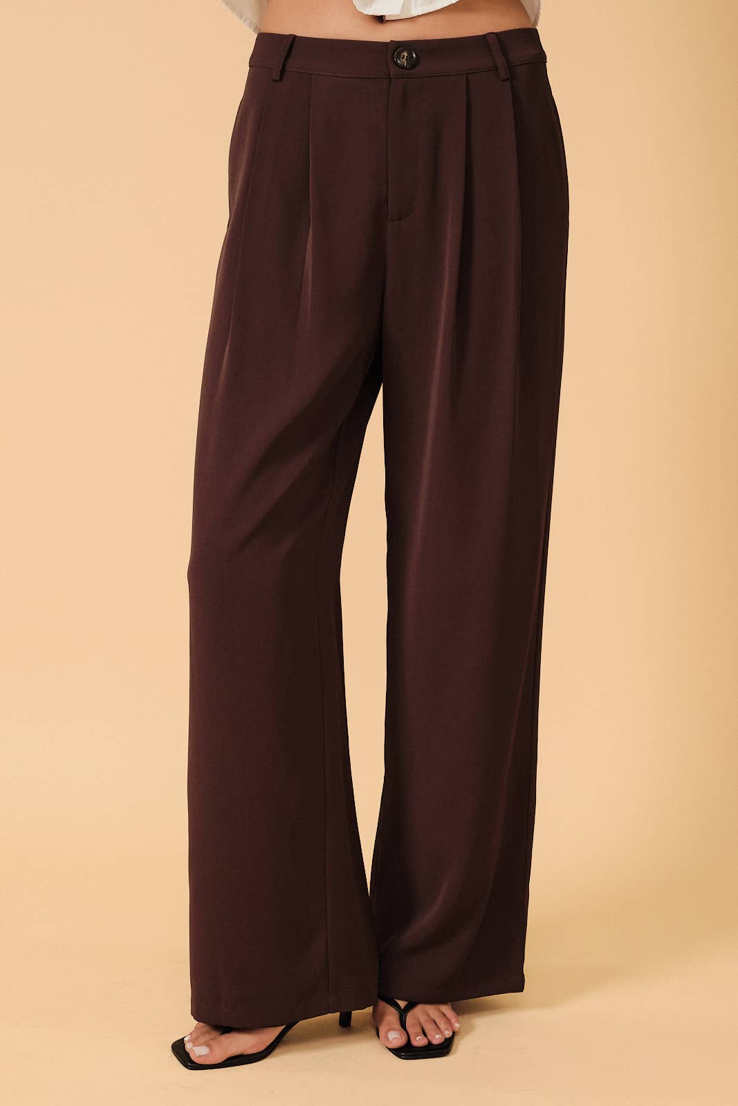 High Waist Wide Leg Trousers