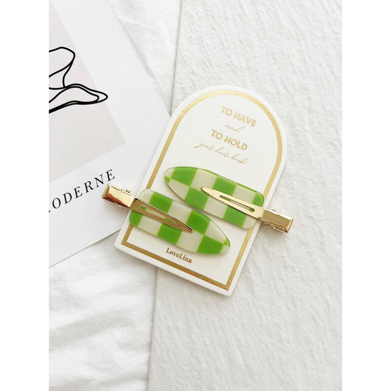 Crease Free Checkered Clips - DEBBIE Checkered