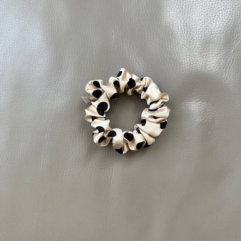 Polka Dot Scrunchies Set Of 5