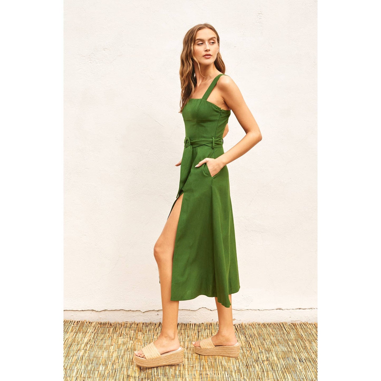 Heaven Sent Buckle Maxi Dress