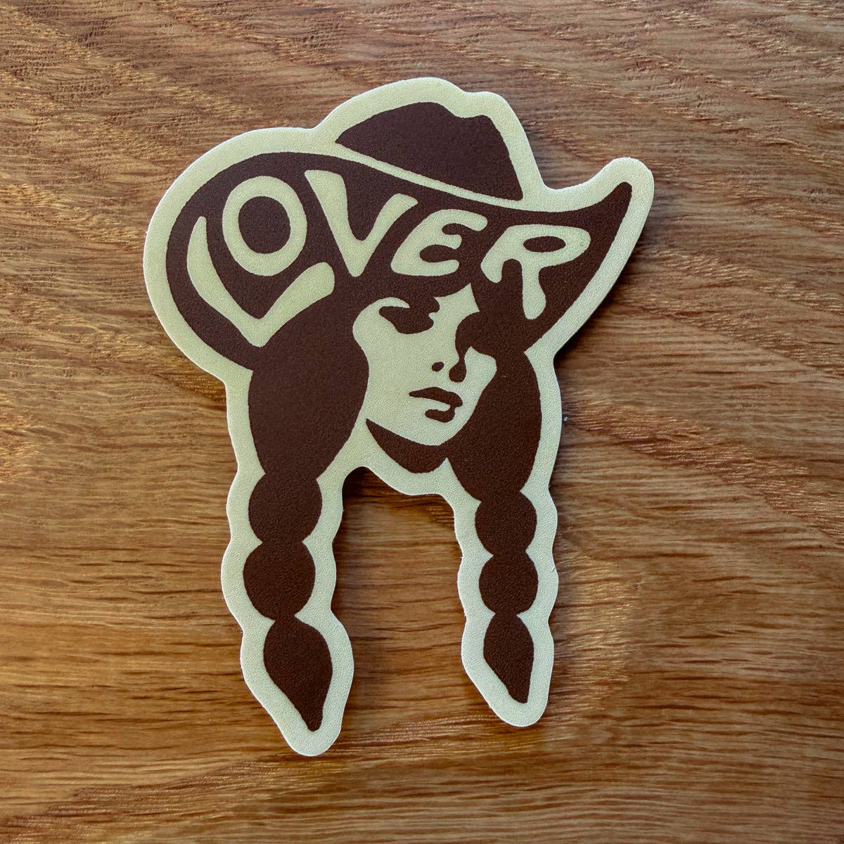 Lover (Chocolate/Sand) Matte Vinyl Sticker