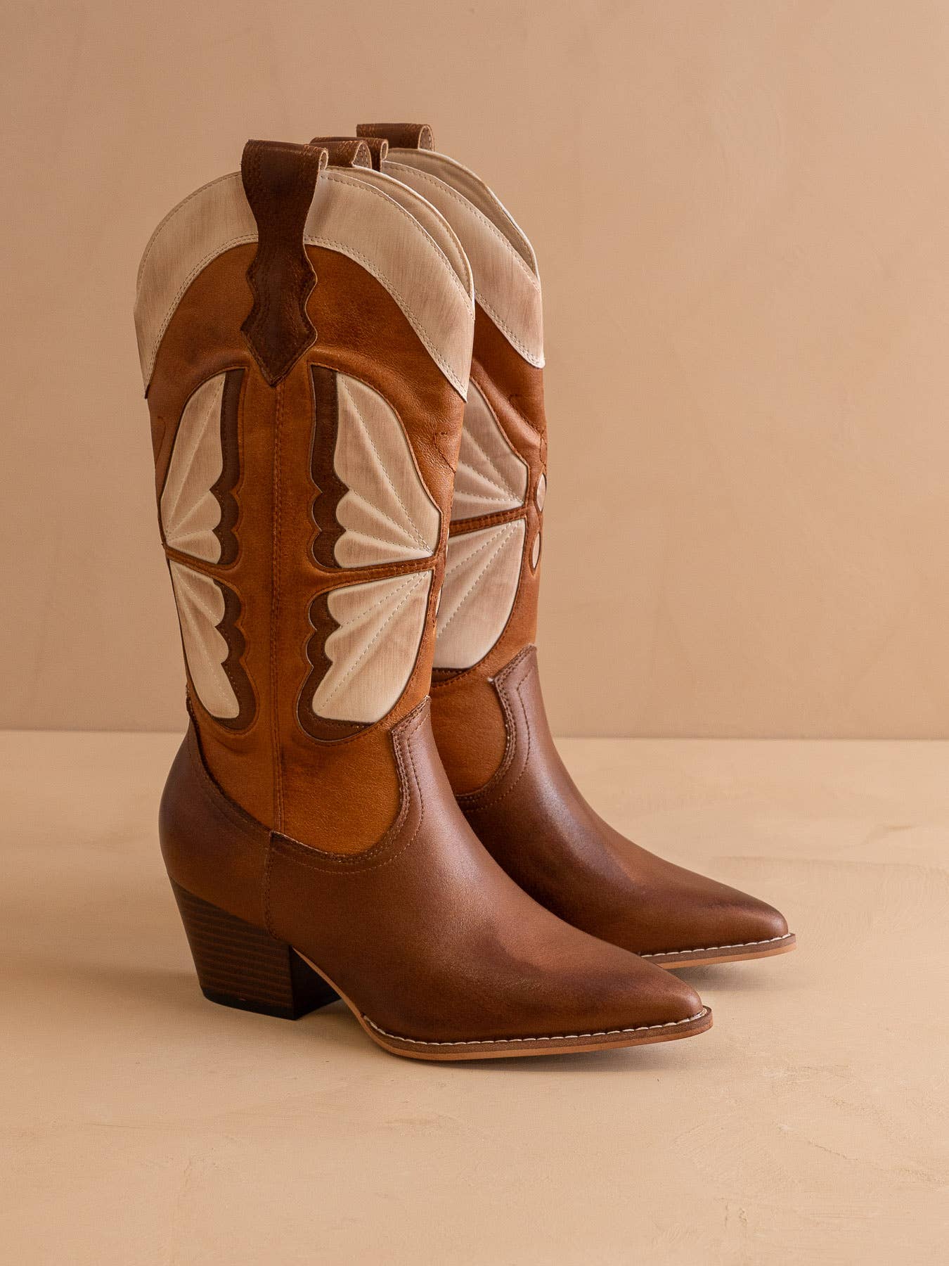 The Fairy | Camel Western Butterfly Boot