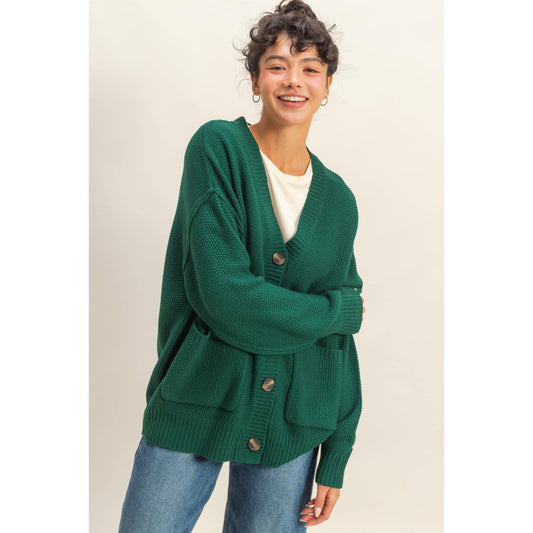 Charm Them All Oversized Cardigan