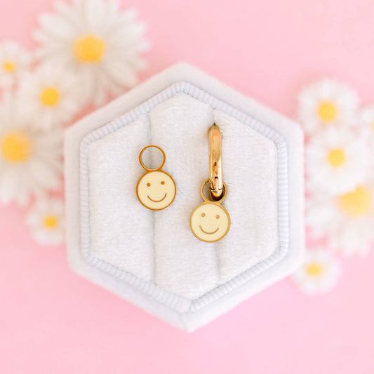 Pierced Co Yellow Smiley Charms
