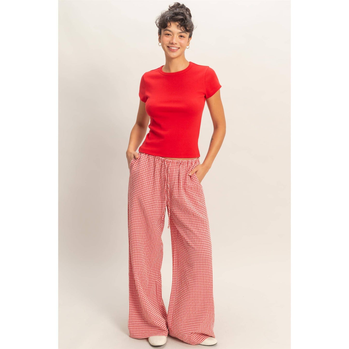 Basic Ribbed Short Sleeve Top